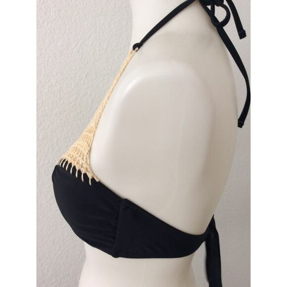 The Bikini Lab Swim Bikini Top Crochet Padded Swimwear - Picture 4 of 6